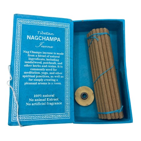 Kit di incenso Himalayan Sughandit Dhoop - Nag Champa - Rilassante - 100% naturale - 30 bastoncini di incenso