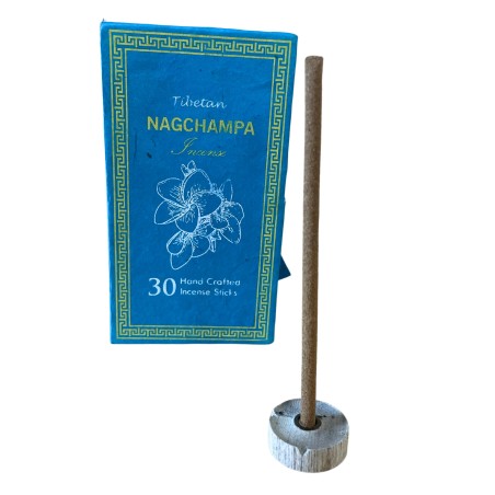 Kit Incienso Sughandit Dhoop del Himalaya - Nag Champa - Relajante - 100% Natural - 30 barritas de incienso