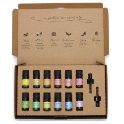 Ensemble d’huiles essentielles d’aromathérapie...
