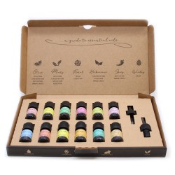 Coffret d’huiles essentielles d’aromathérapie -...