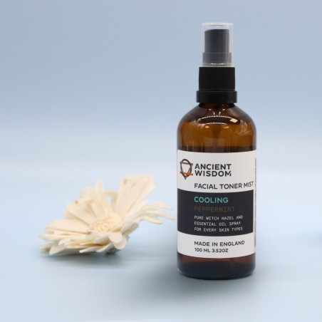 Tónico Facial - Hamamelis con Menta 100ml - Aporta hidratación, Calma la piel y aporta nutrientes y vitaminas