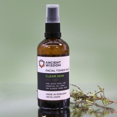 Tónico Facial - Hamamelis con Árbol de Té 100ml - Aporta hidratación, Calma la piel y aporta nutrientes y vitaminas