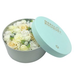 Round Box - Wedding Blessings - White and Ivory...