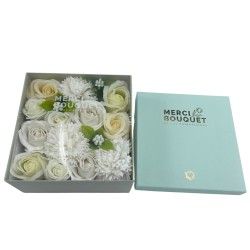 Boîte carrée - Bénédictions de mariage - Blanc...