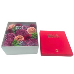 Quadratische Box - Vintage Rosen - Seife...