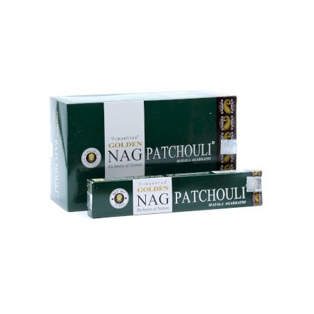 Encens Golden Nag - Encens Pathouli - Boîte de 15gr.