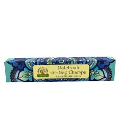 Incienso Namaste Mandala Masala - Pachulí y Nag Champa - Tradicional de India Agarbathi - Hecho a Mano