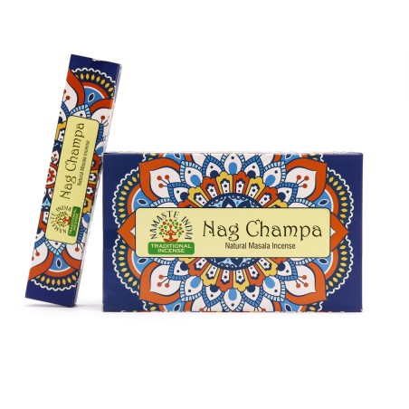Incenso Namaste Mandala Masala - Nag Champa - Agarbathi Indiano Tradicional - Feito à Mão
