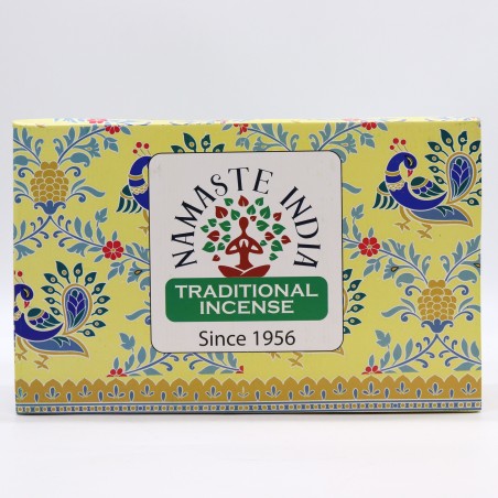 Kit d’encens Namaste Mandala Masala - Agarbathi traditionnel indien - Fait à la main - 8 unités assorties