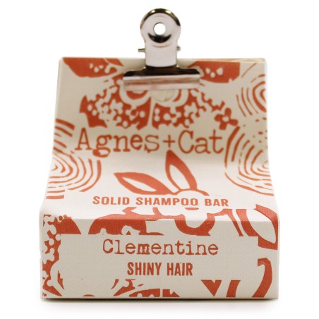 Shampoing solide - Clémentine - Agnès+Cat - Sans SLS et SLES - Sans Paraben - Vegan - Cheveux abîmés et secs