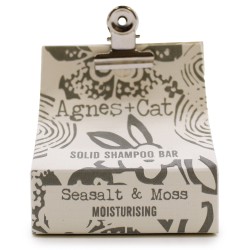 Champú Sólido - Sal Marina y Musgo - Agnes+Cat - Sin SLS ni SLES - Sin Parabenos - Vegano