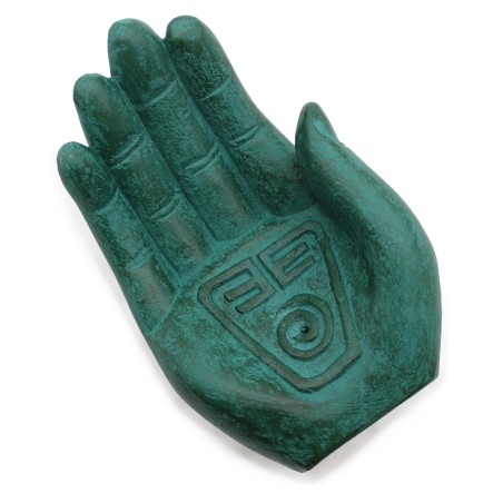 Quemador de Incienso  - Tierra Protectora (Verde) - 14x6x4cm
