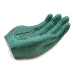 Quemador de Incienso  - Tierra Protectora (Verde) - 14x6x4cm