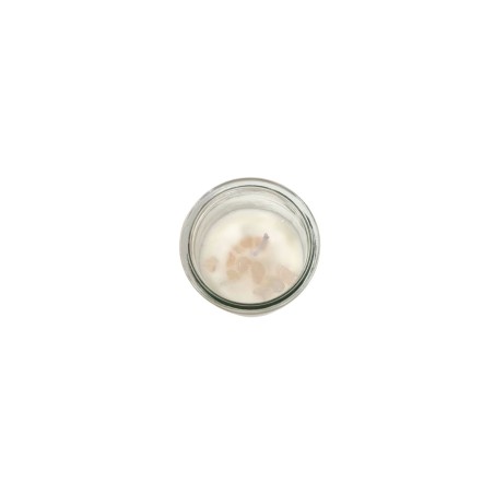 VELA HECHIZO MÁGICO - AMOR -  CON PIEDRAS PRECIOSAS DE CUARZO ROSA Y FRAGANCIA DE JAZMÍN