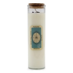 VELA HECHIZO MÁGICO - PROTECCIÓN - CON PIEDRAS...