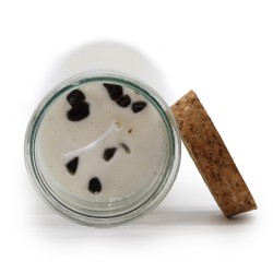VELA HECHIZO MÁGICO - DULCE VENGANZA - CON PIEDRAS PRECIOSAS DE GRANATE DE SANGRE Y FRAGANCIA DE LIRIO