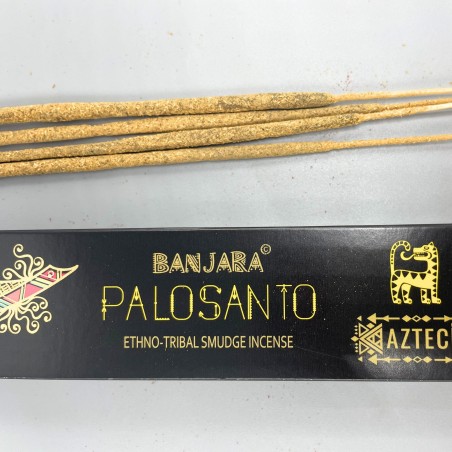 Incienso de Fumigación Banjara Tribal - Palo Santo - Hecho a Mano - Hecho en India - 1 cajetilla 15gr.