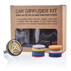 Kit difusor para coche - Estaño yoga chakra - 30mm  - 3