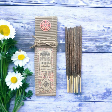 Incienso Varillas de Resina Rituales - Manzanilla - Hecho a Mano - India - Natural - Sabiduría Chamánica - Banjara - 8 varillas