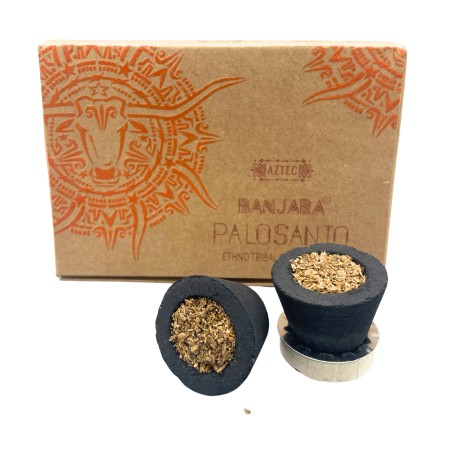Copas de Resina de incienso Banjara - Palo Santo - 6 copas - Hecho a Mano - Hecho en India