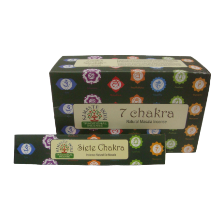Natural Namaste Masala Incense - 7 chakra - Traditional Indian Agarbathi - Handmade
