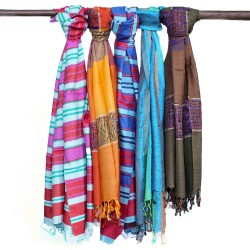 Bufandas Bohemias Indias grandes - 28x72cm -...