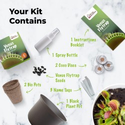 KIT JARDINERIA - VENUS FLYTRAP - PLANTA CARNIVORA  - GROW BUDDHA
