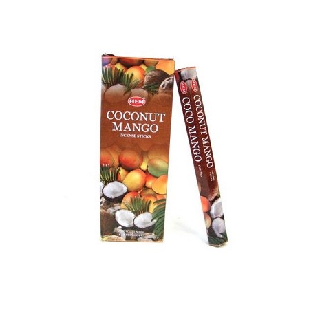 HEM Encens à la noix de coco et à la mangue - 1 paquet de 20gr.