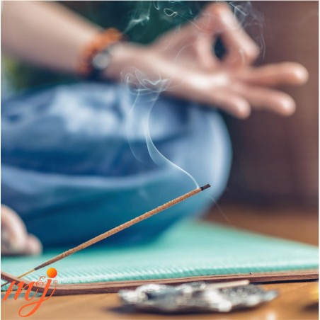 Lote de 4x Incenso SATYA Sete Chakras - Sete Chakra + 1 porta-incenso em madeira de manga