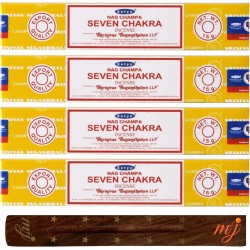 Lote 4x SATYA Incienso Siete Chakras - Seven...