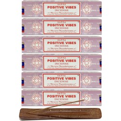Lot de 6x Encens Satya Vibrations Positives -...