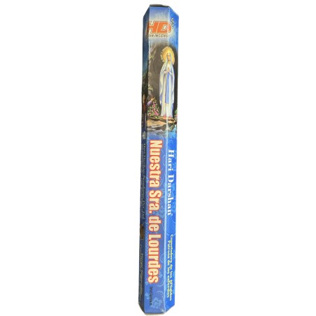 Incenso HD Nossa Senhora de Lourdes - Hari Darshan - Incenso Indiano - 1 caixa de 20 palitos