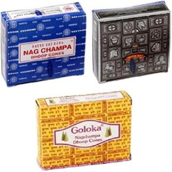 SATYA - GOLOKA Lot de conuri de tămâie Nag...