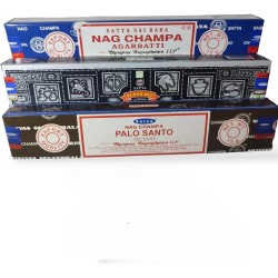 SATYA Lote incienso Palo Santo, Nag Champa y...