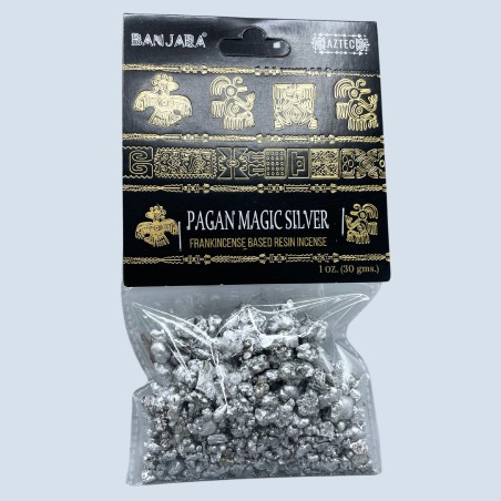 Banjara Pagan Magic Silver Tree Résine - Pagan Magic Silver - Résine d’Encens - Made in India - 30grs.