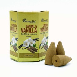 BLACKFLOW SANDALWOOD AND VANILLA INCENSE CONES...