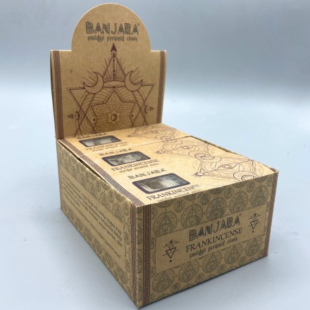 Conos de Incienso Pirámide Frankincense Banjara - Olíbano  - Hecho a Mano - Orgánico - Hecho en India - BANJARA Smudge