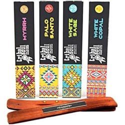 Set di incensi Tribal Soul - Mirra, Palo Santo,...