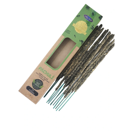 Patchouli Ullas Incense - Patchouli - Handmade - 25gr - Made in India - 100% Natural - ULLAS Organic Incense