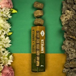 Pastillas Defumación Activada 7 días de Limpieza Copal Vainilla - Limpieza Ancestral Paz - Sagrada Madre