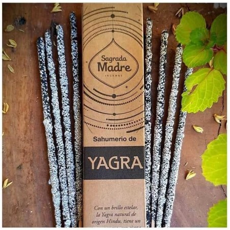 Encens Yagra Sagrada Madre Naturel - Sahumerio 8 bâtonnets épais Bio
