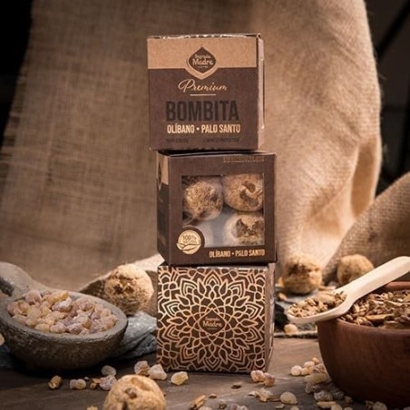 Premium Olibanum Palo Santo Bombitas - Oczyszczanie i Oczyszczanie Energetyczne - 8 jednostek - Sagrada Madre