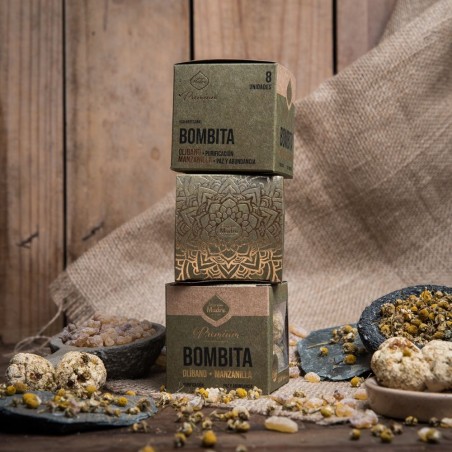 Bombitas Premium Olíbano Manzanilla - Purificación, Paz y Abundancia - 8 unidades - Sagrada Madre