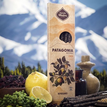 Incienso Patagonia Limón Sagrada Madre Natural - Refrescante - 6 varillas de 1h de duración