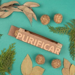 Bombitas Herbales Purificar Sagrada Madre Salvia, Laurel, Eucalipto y Cedro - 4 bombitas