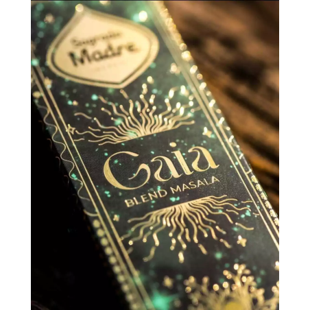 INCIENSO GAIA BLEND MASALA - SAGRADA MADRE (8 VARILLAS GRUESAS DE DURACIÓN EXTRA) | SAHUMERIO NATURAL Y ARTESANO