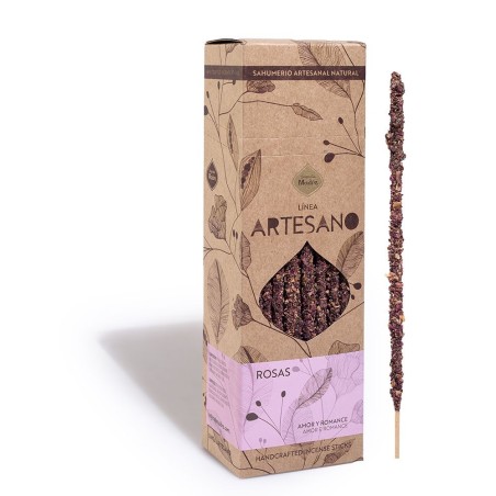 Artisan Roses Räucherstäbchen - Preis pro Riegel - Sagrada Madre - Premium Räucherstäbchen - Bio - Liebe & Romantik