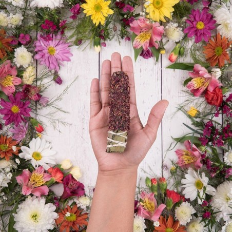 SAHUMITO SAGRADA MADRE - ROSA - AMOR - HIERBAS Y RESINAS NATURALES - HECHO A MANO