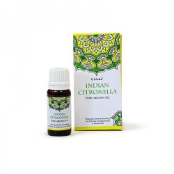 ACEITE AROMÁTICO ESENCIA CITRONELA INDIA - INDIAN CITRONELLA - GOLOKA - 10ml