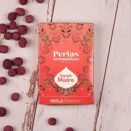 PERLAS AROMÁTICAS FRUTILLA FRESA - STRAWBERRY - SAGRADA MADRE